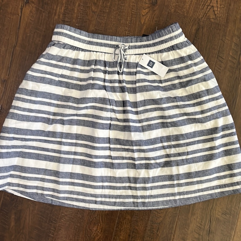 The Gap Chambray and White Skirt
